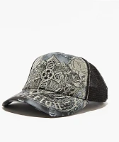 Affliction Dominion Black Trucker Hat
