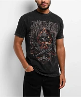 Affliction Duster Black Lava Wash Brown Reversible T-Shirt