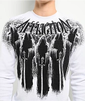 Affliction Foreboding White Thermal Long Sleeve T-Shirt