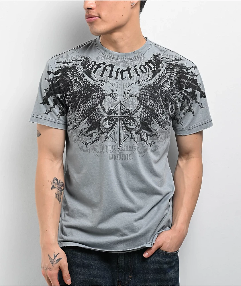 Affliction Homage Light Grey T-Shirt