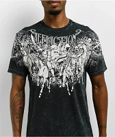 Affliction Horseman Black Lava Wash T-Shirt