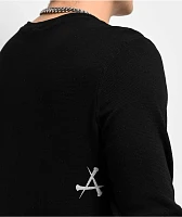 Affliction Ice Inferno Black Thermal Long Sleeve T-Shirt