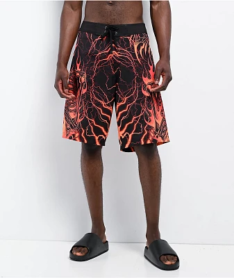 Affliction Infernal Nightmare Black Board Shorts