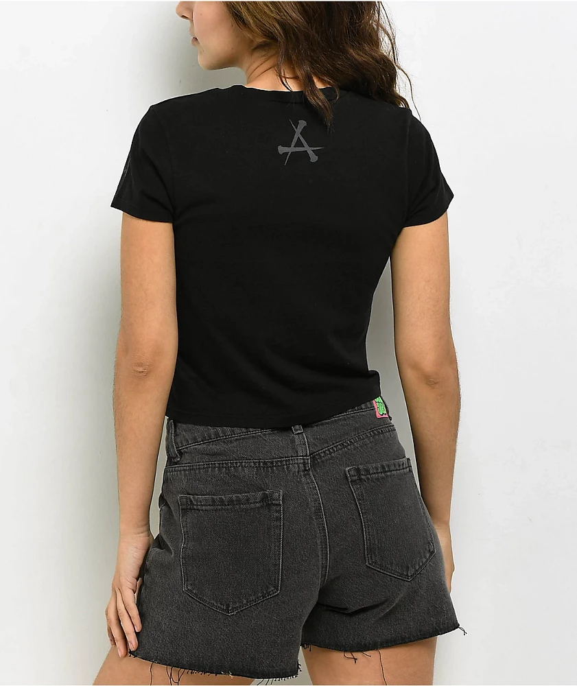 Affliction Inner Abyss Black Crop T-Shirt