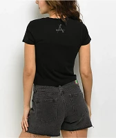 Affliction Inner Abyss Black Crop T-Shirt