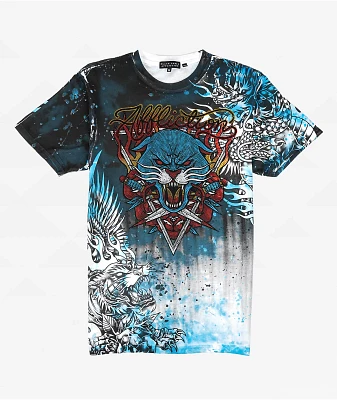 Affliction Internal Prowl Grey Wash T-Shirt