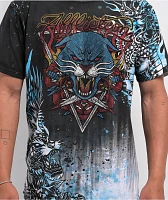 Affliction Internal Prowl Grey Wash T-Shirt