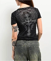 Affliction Iron Soul Burnout Black T-Shirt