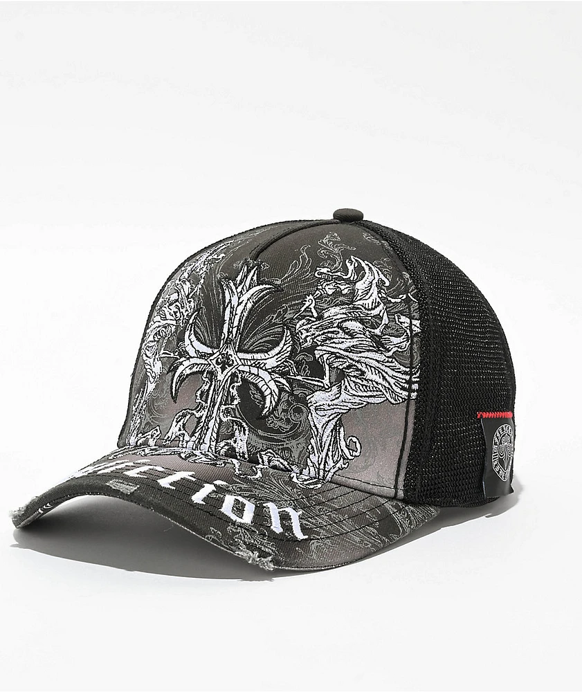 Affliction Jump Black Trucker Hat