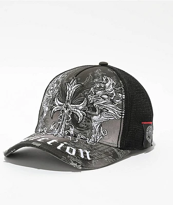 Affliction Jump Black Trucker Hat