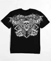 Affliction Kids Horror Swarm Black Lava T-Shirt