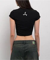 Affliction Liquid Signify Black Crop T-Shirt