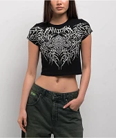 Affliction Liquid Signify Black Crop T-Shirt