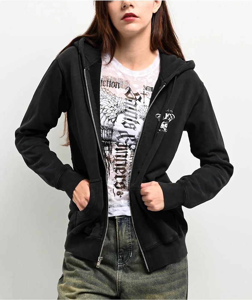 Affliction Lynchburg Black Zip Hoodie