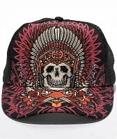 Affliction Mystic Helper Black Trucker Hat