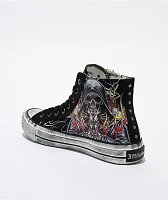 Affliction Phantom Fire Black, Grey & Red Shoes