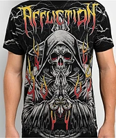 Affliction Phantom Fire Black T-Shirt