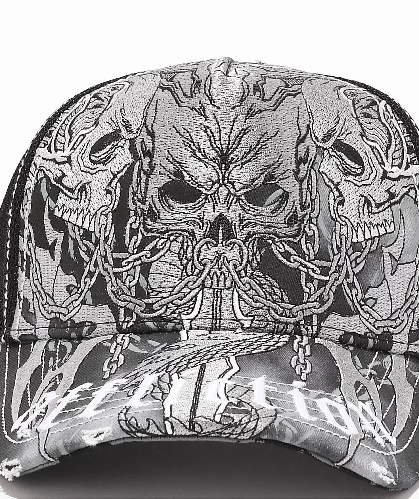 Affliction Primal Tech Black Trucker Hat