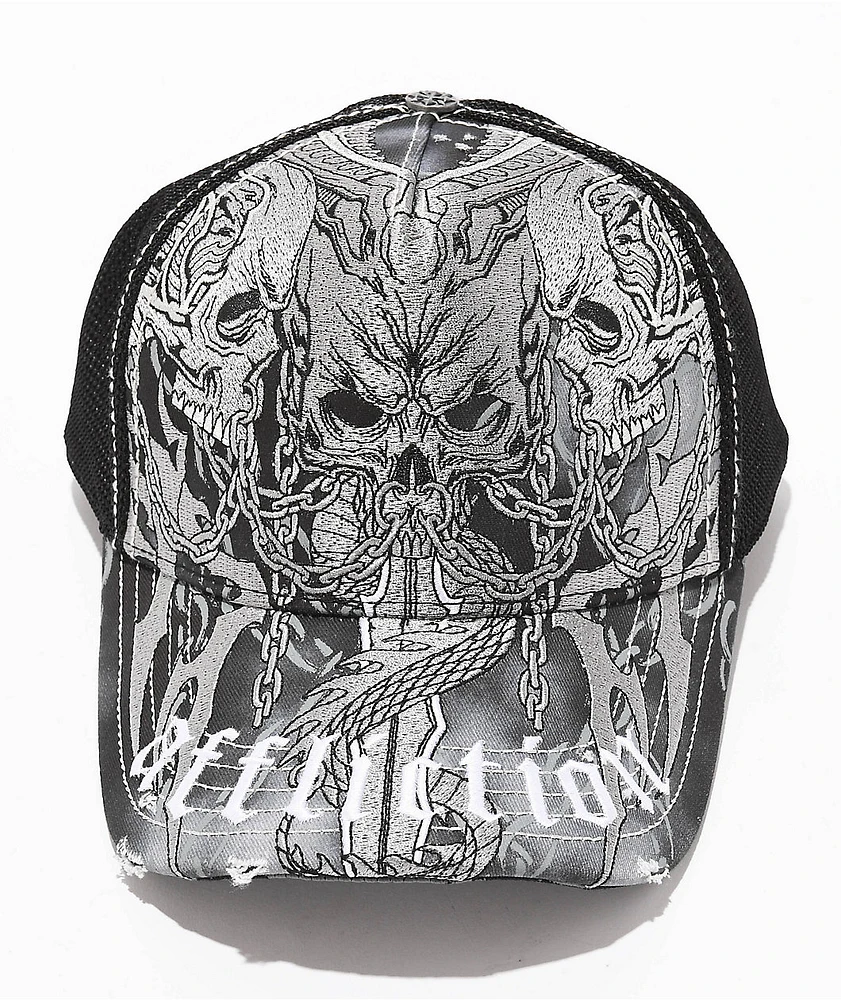 Affliction Primal Tech Black Trucker Hat