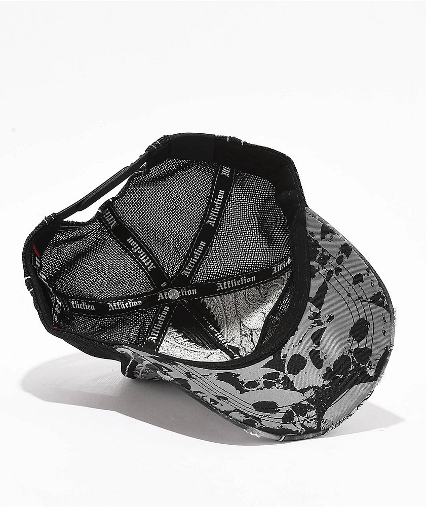 Affliction Primal Tech Black Trucker Hat