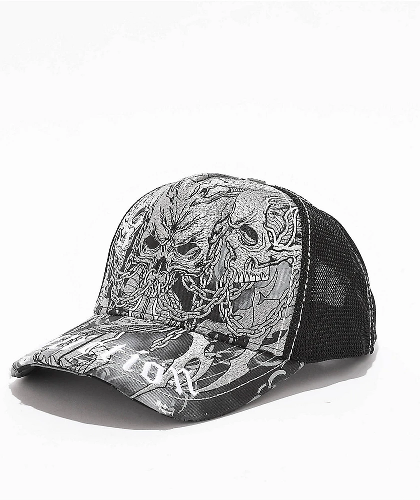 Affliction Primal Tech Black Trucker Hat