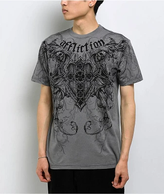 Affliction Repent Grey T-Shirt