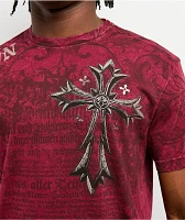 Affliction Rising Passage Red Wash T-Shirt