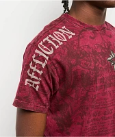 Affliction Rising Passage Red Wash T-Shirt