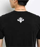 Affliction Seismic Eruption Black Wash T-Shirt