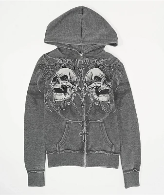 Affliction Shred Fest Black Zip Hoodie