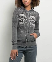 Affliction Shred Fest Black Zip Hoodie