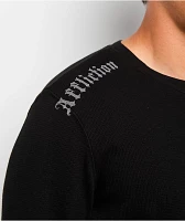 Affliction Shrouded Night Black Thermal Long Sleeve T-Shirt