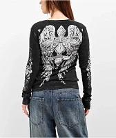 Affliction Simulation Black Thermal Long Sleeve T-Shirt