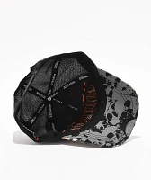 Affliction Skull Tree Black & Camo Trucker Hat