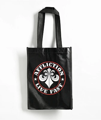 Affliction Small Black Tote Bag