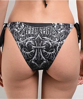 Affliction Vertibrate Black Bikini Bottom