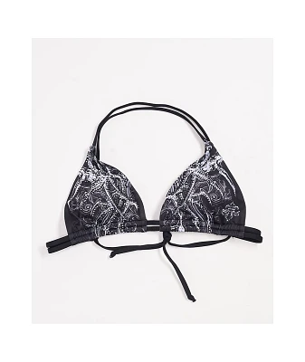 Affliction Vertibrate Black Triangle Bikini Top