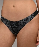 Affliction Whispering Thoughts Grey High Leg Bikini Bottom