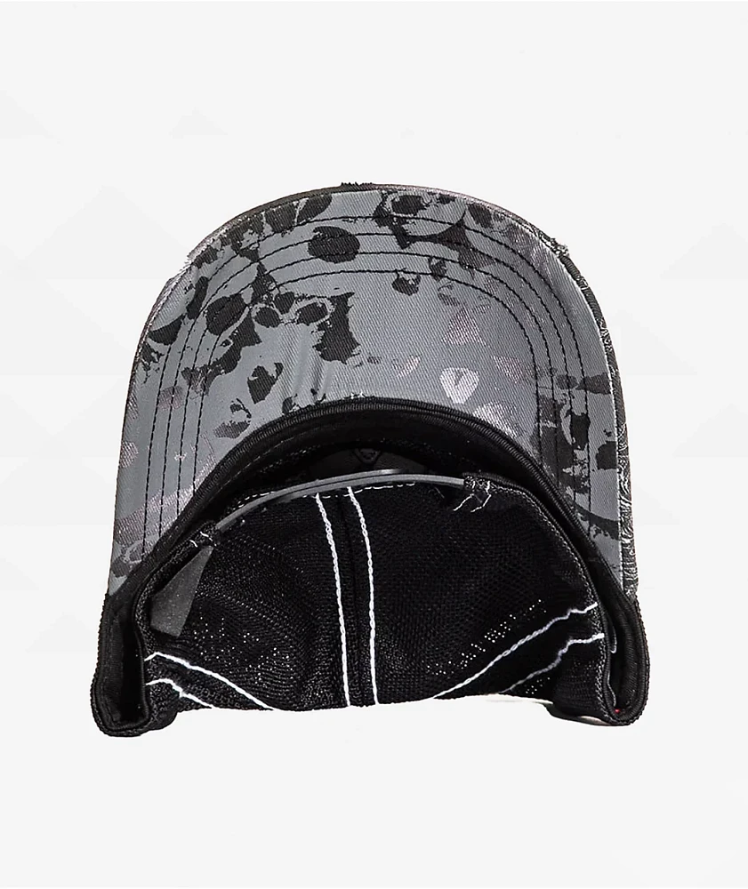 Affliction Winged Up Black Potassium Spray Trucker Hat