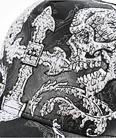 Affliction Winged Up Black Potassium Spray Trucker Hat
