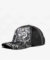Affliction Winged Up Black Potassium Spray Trucker Hat
