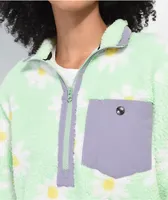 Airblaster Daisy Mint Half Zip Fleece Sweatshirt