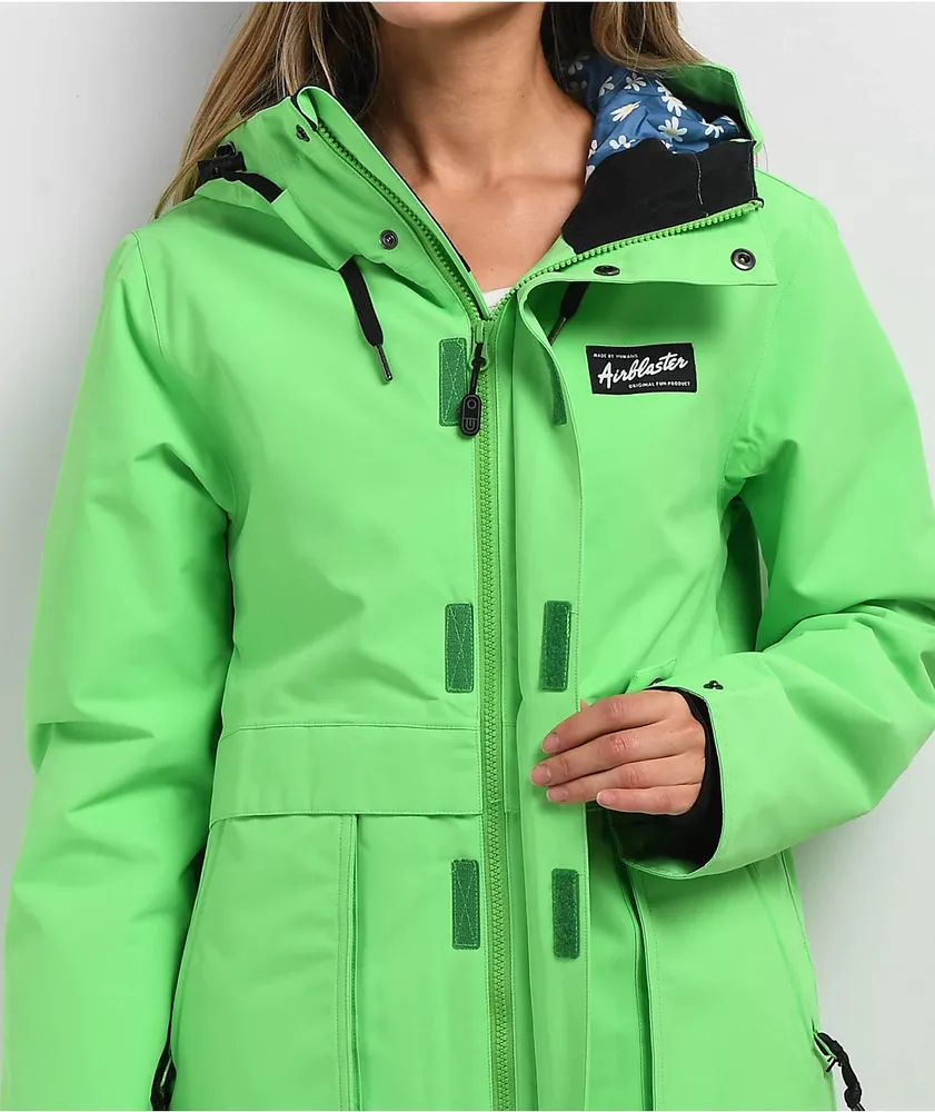 Airblaster Nicolette 15K Spring Green Snowboard Jacket 