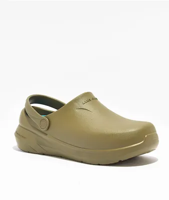 Ales Grey Frontline Pro Olive Green Clog Sandals