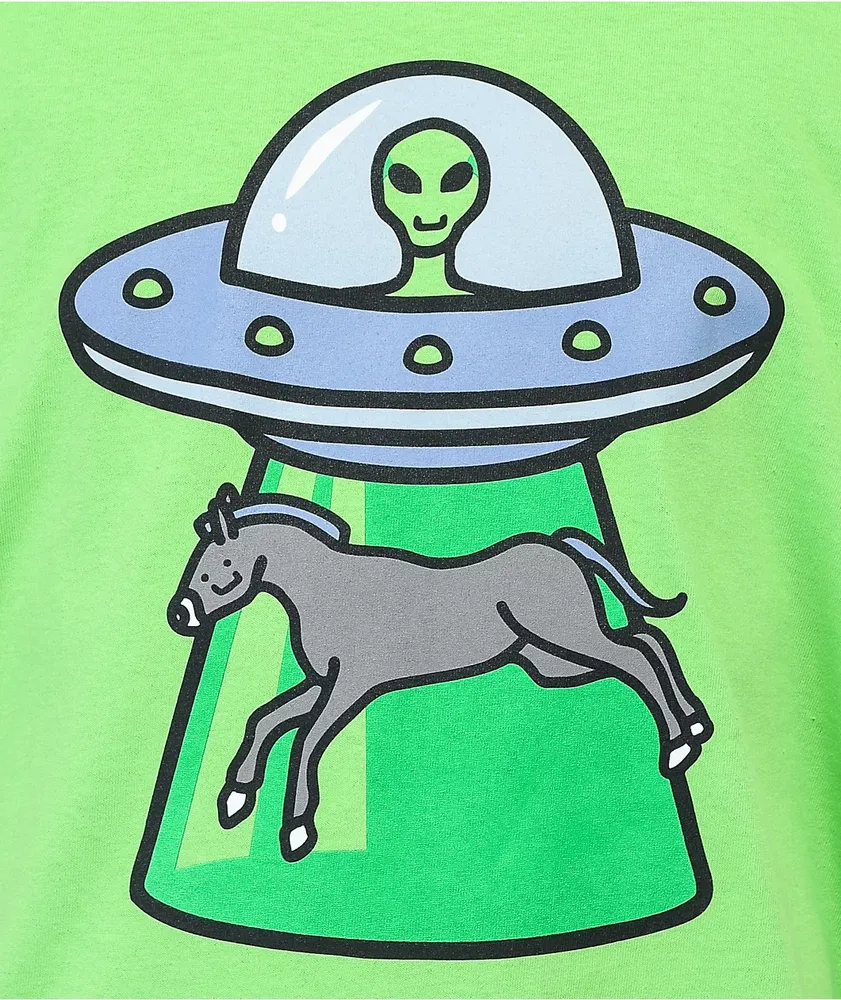 Alex's Stupid Studio Alien Lime T-Shirt