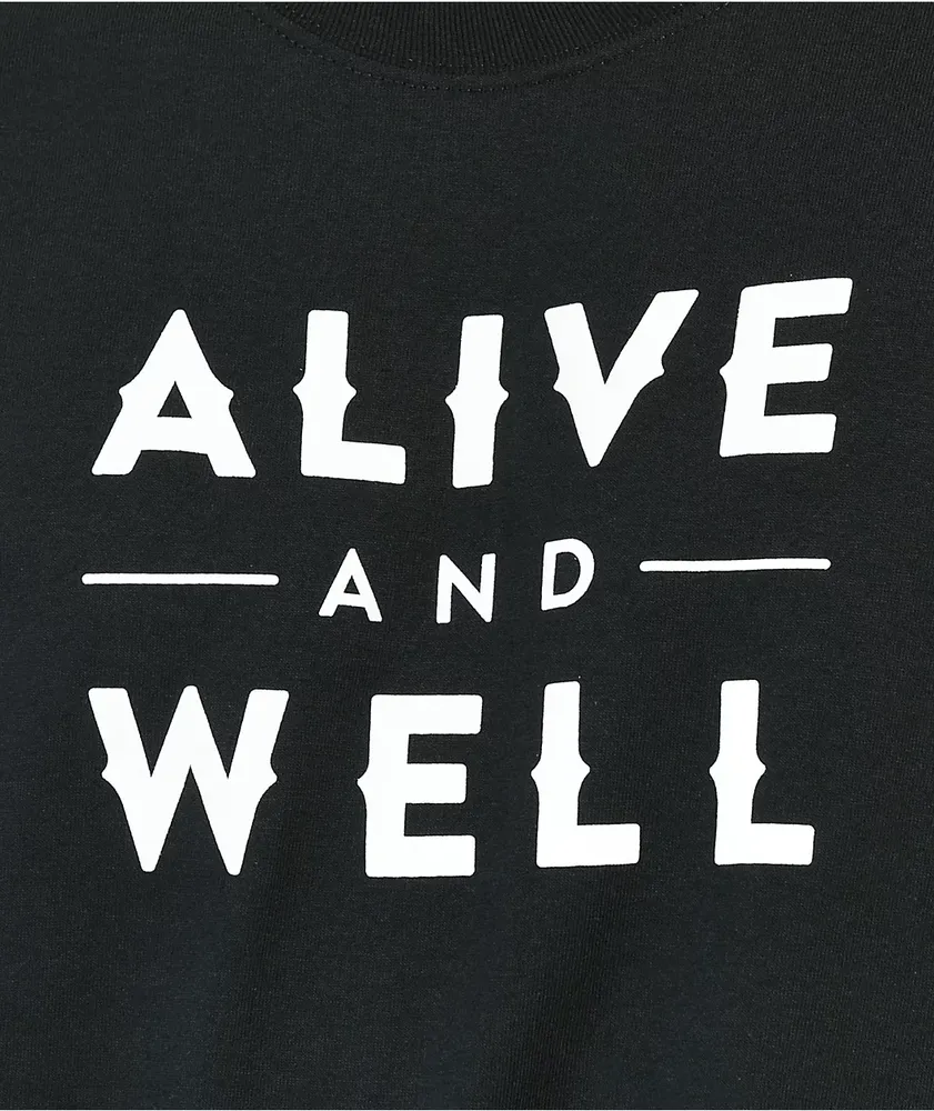 Alive & Well Mantra Black T-Shirt