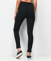 Almost Famous Belted Black Denim Jogger Pants