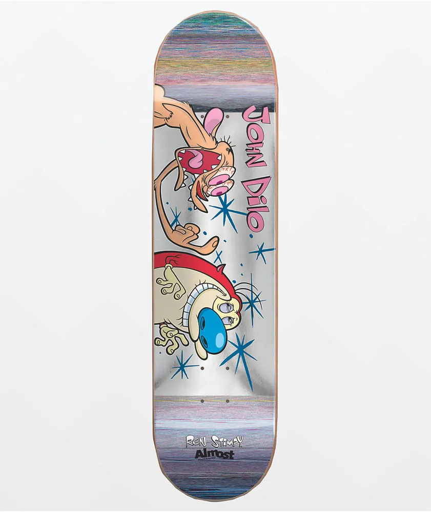 Almost x Ren & Stimpy Dilo Fingered 8.12" Skateboard Deck