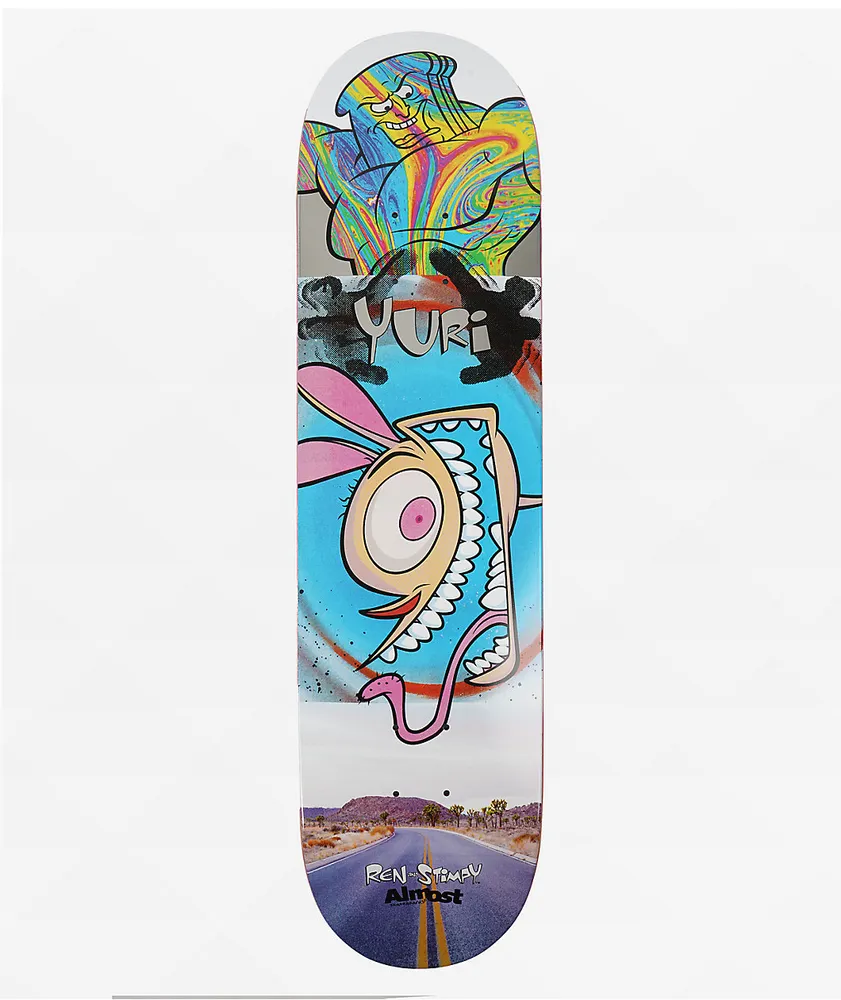 Almost x Ren & Stimpy Yuri Road 8.0" Skateboard Deck