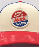 American Needle Built Like Mack Red & Blue Trucker Hat
